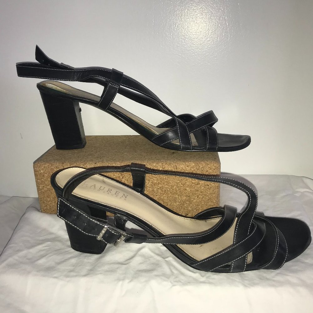 Lauren Ralph Lauren black strappy sandals